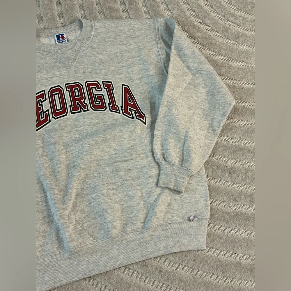 Vintage Russell Athletic University of Georgia Bulldogs Crewneck Sweatshirt - XL